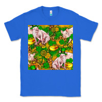 True Royal St. Patrick's Day Pig And Candy Pot Of Gold Classic Tee - FaDigitalArtStudio