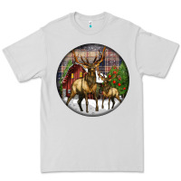 Dove Grey elk buck deer christmas Premium Tee - LillyAllenDesigns