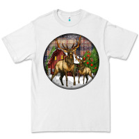 White elk buck deer christmas Premium Tee - LillyAllenDesigns