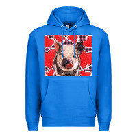 True Royal valentine's day glitter hearts pig Premium Hoodie - BarkalooDesign