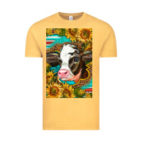 Vintage Mustard Cute Baby Calf Vintage Tee - LillyAllenDesigns