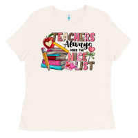 Bone Teachers Always Make The Nice List Ladies Tee - CowhideDigitalArt