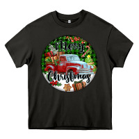 Asphalt Merry Christmas Truck Heavy Core Tee - FaDigitalArtStudio