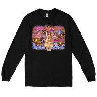 Black easter bunny egg leopard background Long Sleeve Tee - Artiststas
