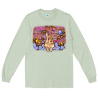 Matcha easter bunny egg leopard background Long Sleeve Tee - Artiststas