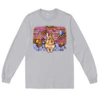 Moon Dust easter bunny egg leopard background Long Sleeve Tee - Artiststas