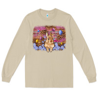 Mushroom easter bunny egg leopard background Long Sleeve Tee - Artiststas