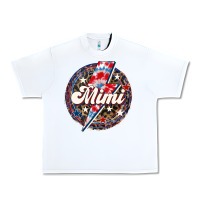 White Western Mimi Patriotic Urban Heavy Tee - LillyAllenDesigns