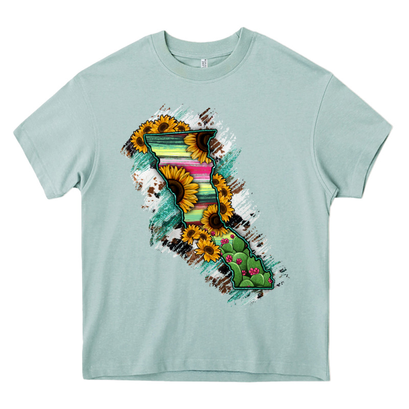 Baja California State Of Mexico Map Heavy Core Tee by RanaPortraitStore | Teevron
