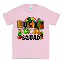 Bubblegum Pink lucky teacher squad Classic Tee - FaDigitalArtStudio