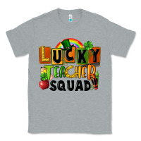 Heather Grey lucky teacher squad Classic Tee - FaDigitalArtStudio