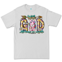 Dove Grey With God All Things Are Possible Easter Day Premium Tee - CowhideDigitalArt