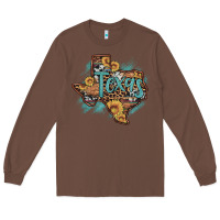 Chestnut leopard cowhide sunflower texas map Long Sleeve Tee - Artiststas