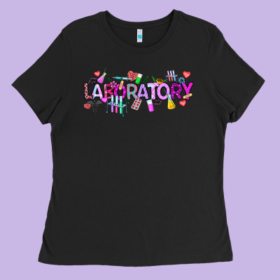 Valentine Laboratory Ladies Tee Designed By Cowhidedigitalart