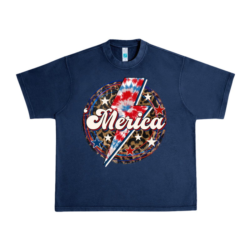 Western Merica Patriotic Urban Heavy Tee by LillyAllenDesigns | Teevron