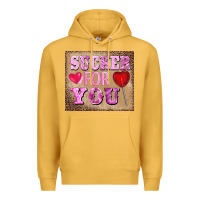 Mustard valentine's day sucker for you Premium Hoodie - BarkalooDesign