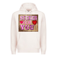 Pale Pink valentine's day sucker for you Premium Hoodie - BarkalooDesign