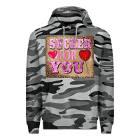 Slate Camo valentine's day sucker for you Premium Hoodie - BarkalooDesign