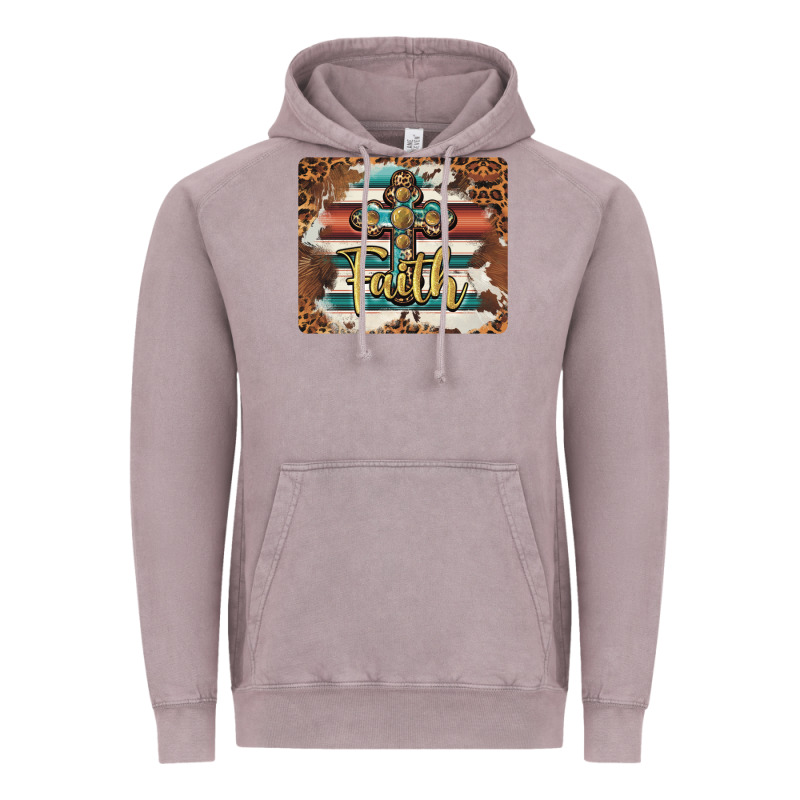 Faith Cross Mousepad Vintage Hoodie by BarkalooDesign | Teevron