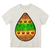 Cream halloween pumpkin teardrop Heavy Core Tee - BundleAndBundleShop