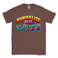 Chestnut Normalize our differences Autism Classic Tee - FaDigitalArtStudio