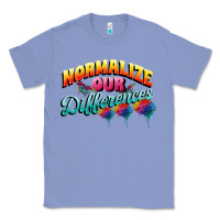 Colony Blue Normalize our differences Autism Classic Tee - FaDigitalArtStudio