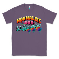 Lavender Normalize our differences Autism Classic Tee - FaDigitalArtStudio