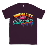 Plum Normalize our differences Autism Classic Tee - FaDigitalArtStudio