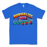 True Royal Normalize our differences Autism Classic Tee - FaDigitalArtStudio