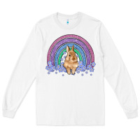 White bunny rainbow Long Sleeve Tee - Artiststas