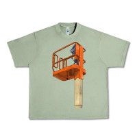 Oil Green Single Man Lift Urban Heavy Tee - LillyAllenDesigns