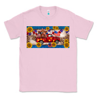 Bubblegum Pink 4th of july truck cow license plate Classic Tee - BarkalooDesign