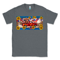 Charcoal Heather 4th of july truck cow license plate Classic Tee - BarkalooDesign