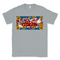 Heather Grey 4th of july truck cow license plate Classic Tee - BarkalooDesign