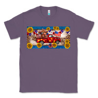 Lavender 4th of july truck cow license plate Classic Tee - BarkalooDesign