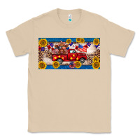 Mushroom 4th of july truck cow license plate Classic Tee - BarkalooDesign