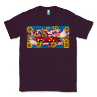 Plum 4th of july truck cow license plate Classic Tee - BarkalooDesign