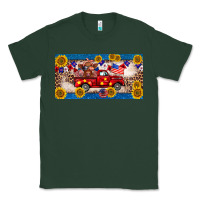 Sports Green 4th of july truck cow license plate Classic Tee - BarkalooDesign