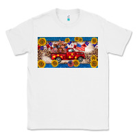 White 4th of july truck cow license plate Classic Tee - BarkalooDesign