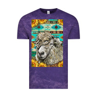 Cloud Purple Western Lincoln Sheep Vintage Tee - LillyAllenDesigns