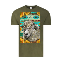Vintage Olive Western Lincoln Sheep Vintage Tee - LillyAllenDesigns