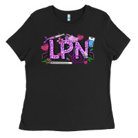 Black Valentine LPN Ladies Tee - CowhideDigitalArt