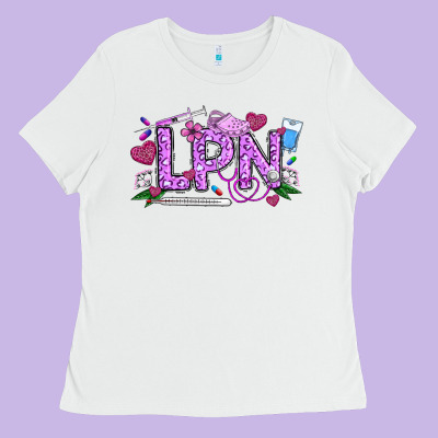 Valentine Lpn Ladies Tee Designed By Cowhidedigitalart