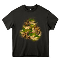 Asphalt camouflage and leopard patch  3 Heavy Core Tee - BundleAndBundleShop