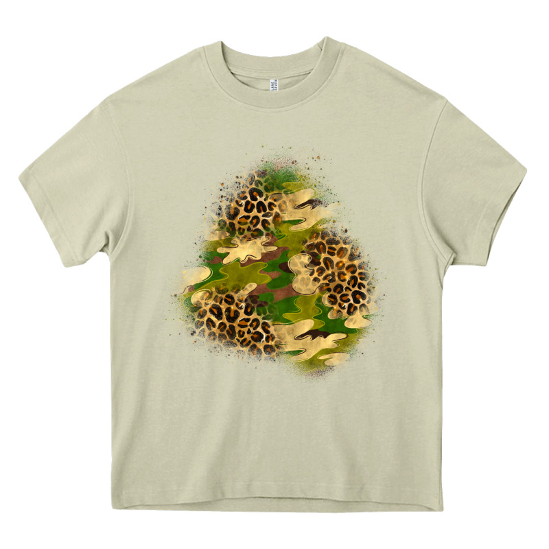 Camouflage And Leopard Patch  3 Heavy Core Tee by BundleAndBundleShop | Teevron