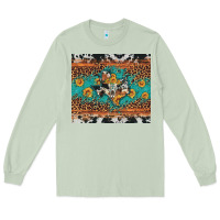 Matcha bull skull texas map sunflower leopard cowhide Long Sleeve Tee - Artiststas