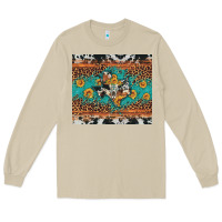 Mushroom bull skull texas map sunflower leopard cowhide Long Sleeve Tee - Artiststas