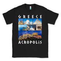 Black greece acropolis famous sights gallery traveler souvenir t shirt Classic Tee - baoMotion