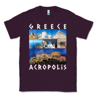 Plum greece acropolis famous sights gallery traveler souvenir t shirt Classic Tee - baoMotion