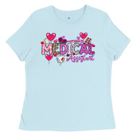 Baby Blue Valentine Medical Assistant Ladies Tee - CowhideDigitalArt